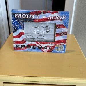 PROTECT & Serve Aluminum painted 4x6 picture frame. Listing is for 1. Bless USA